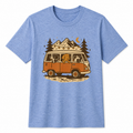 Adventure Dogs Camper Van T-Shirt  Dog Lover Camping Tee